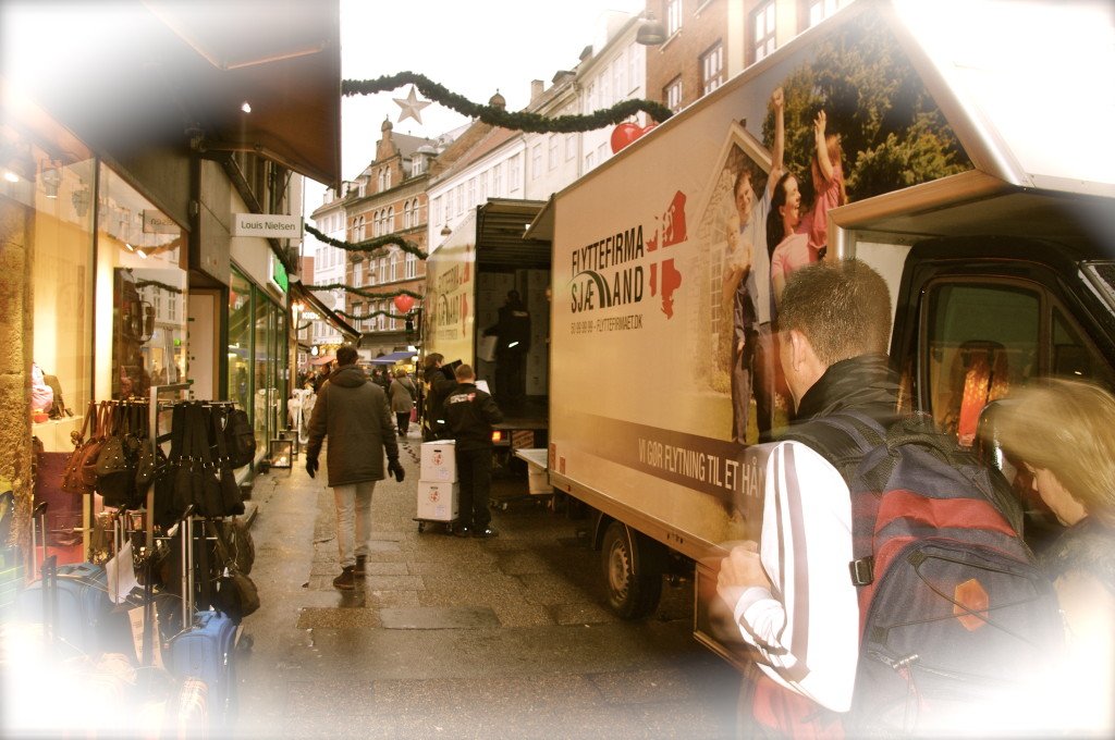 Flytning på strøget i København