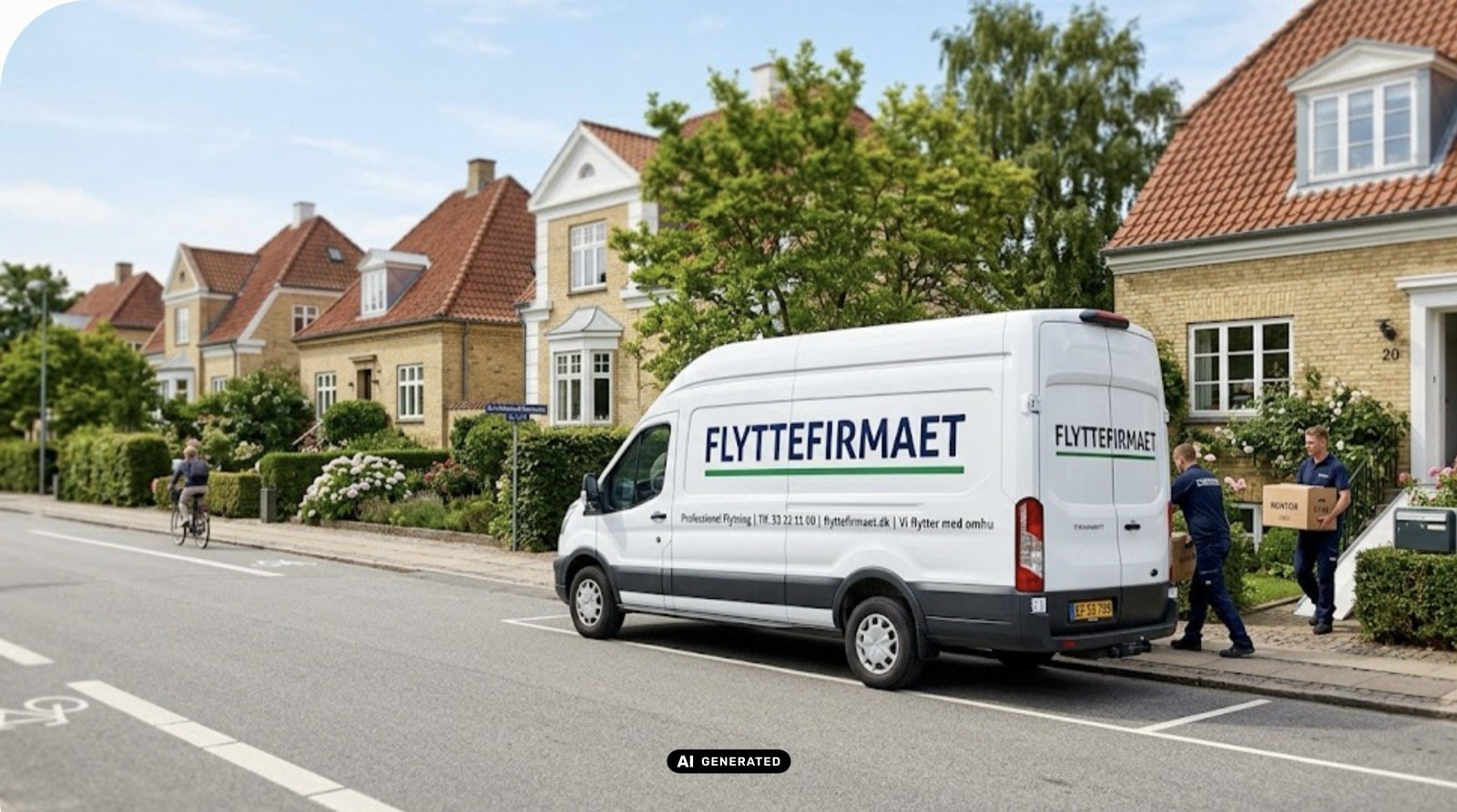 Flyttebil i charlottenlund