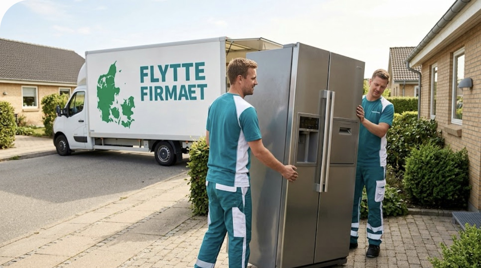 Flyttefirmaet cover Amerikaner køleskab