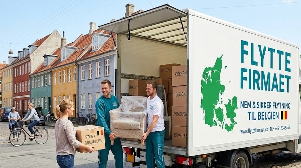 Flyttefirmaet cover flytning til belgien
