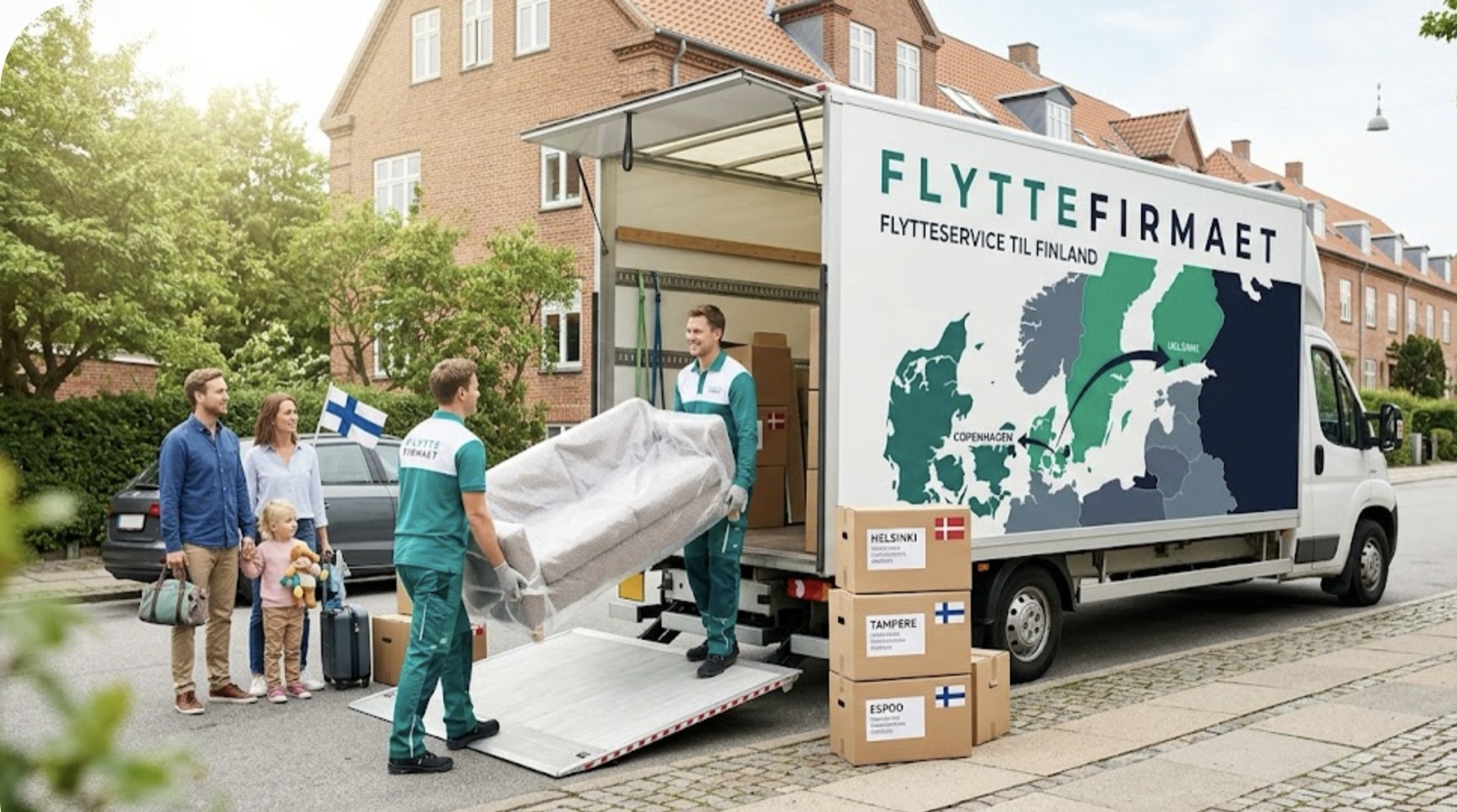 Flyttefirmaet cover Flytning til finland