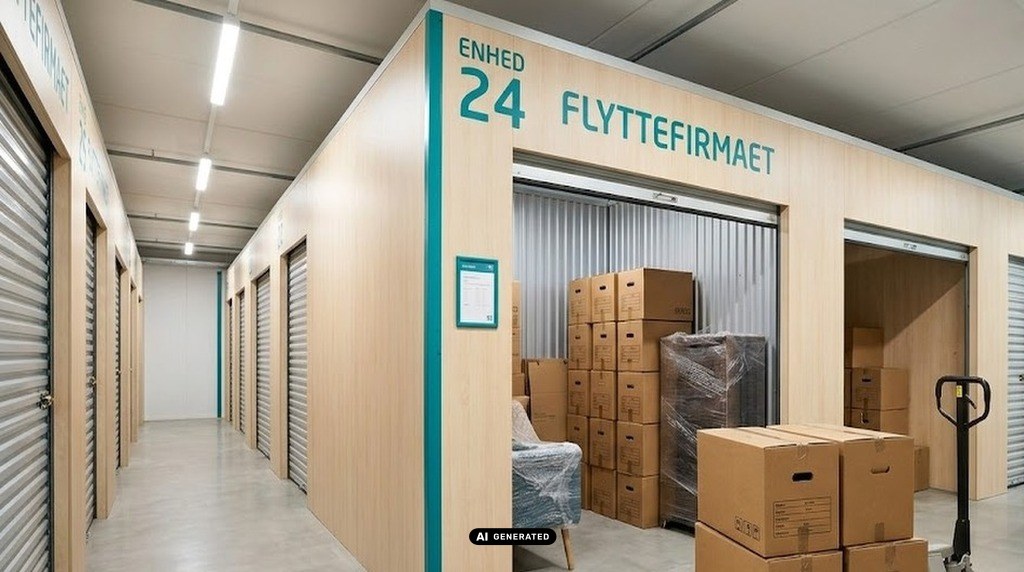 Flyttekasser på palle