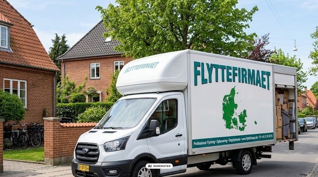 Fuldt pakket lille flyttebil