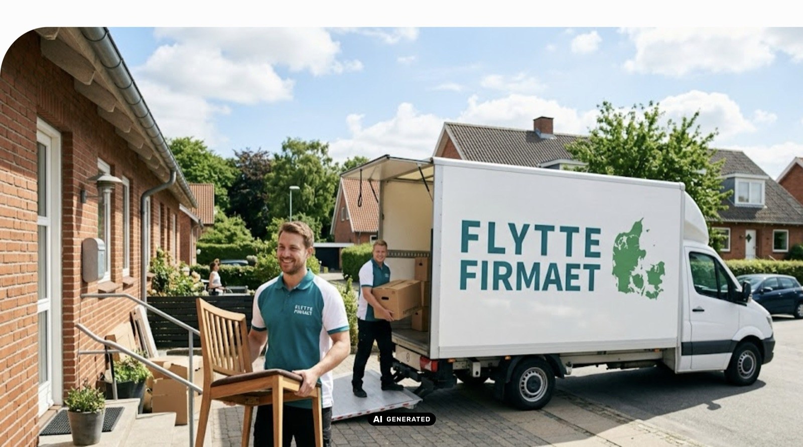 Her ses pallerne pakket ned og filmet og sat på en lastbil.