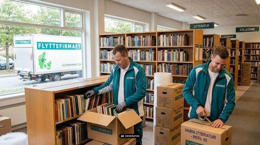 Nedpakning af Bibliotek