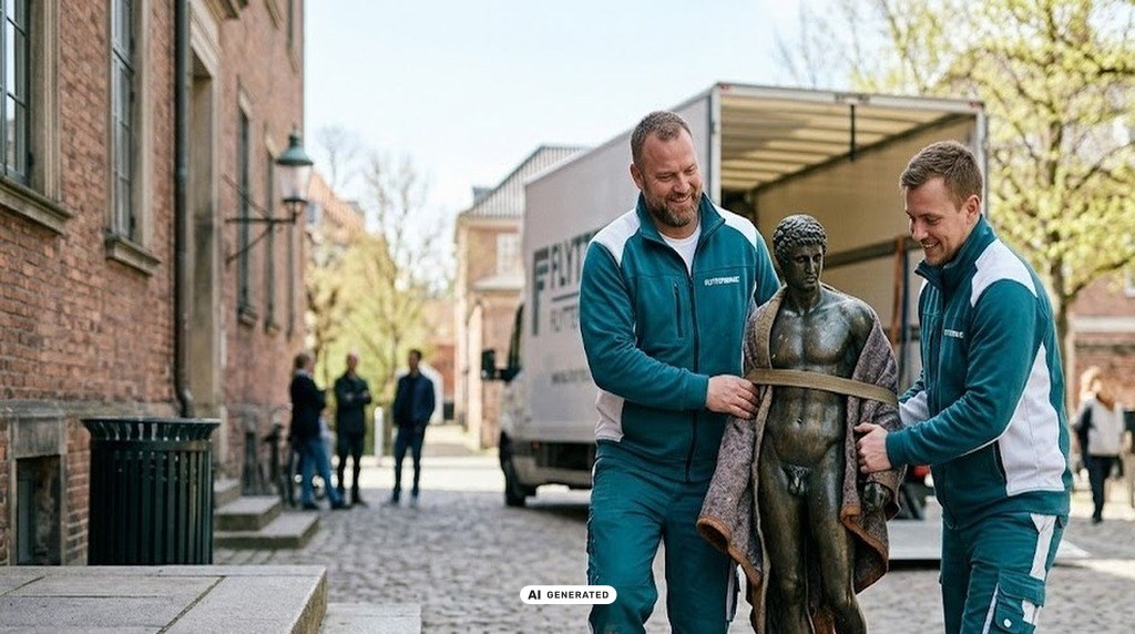 Vores Flyttemand er altid Professionel i hver flytning af statuer