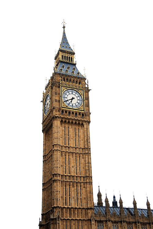 Her ses Big Ben i London