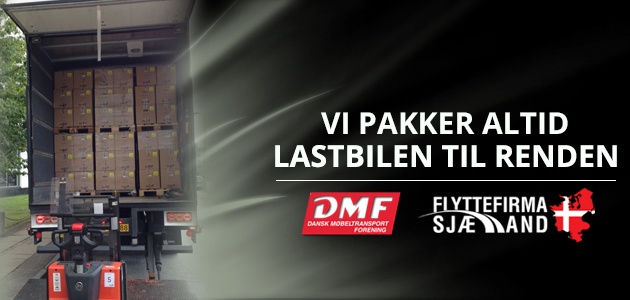 Vi pakker altid lastbilen til renden